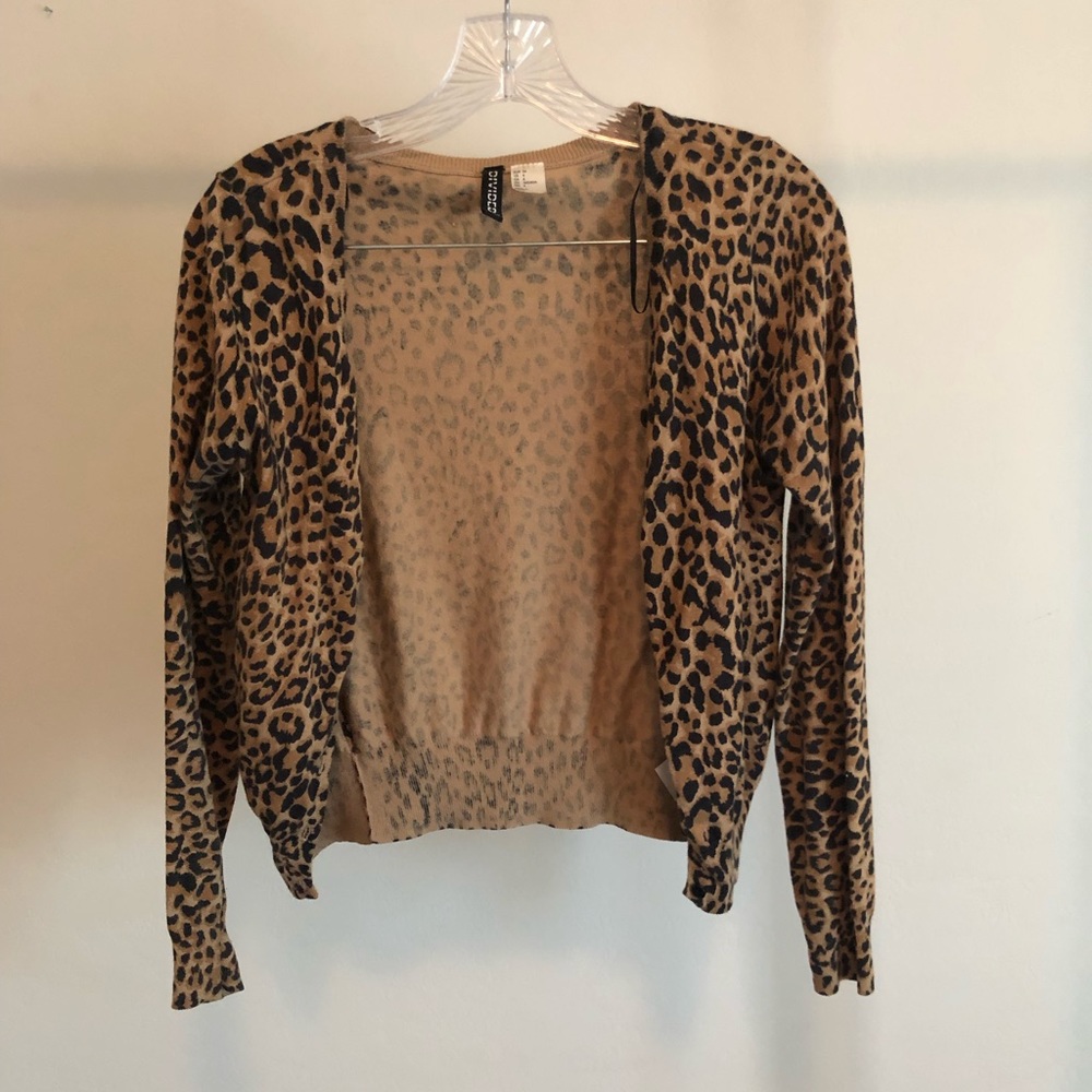 H&M Cheetah Print Cardigan